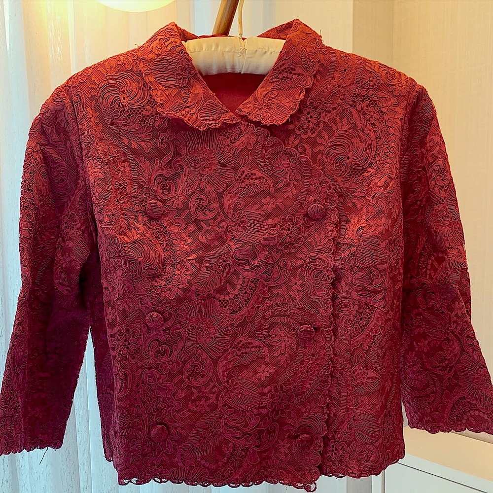 Vintage French lace jacket